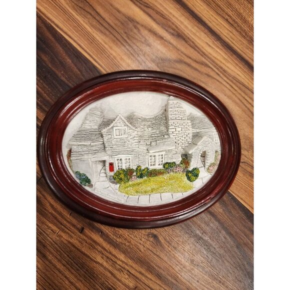 Brush Strokes Packhorse Inn & Tintagel Post Office 3D Plaque Hand Painted - Picture 2 of 12